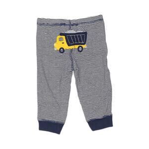 Carter’s Stripe Dump Truck Bottom Legging Pants Baby Size 9M Navy White